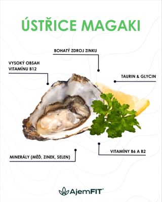 🌊 Ústřice Magaki jsou pokladem z japonských vod! Obsahují kombinaci minerálů a vitamínů, které podporují imunitu, vitalitu...